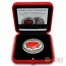 Niue Island I GIVE YOU MY HEART Silver COIN OF LOVE $5 MAX Relief 2016 Antique finish Hand Painted red glossy heart element 3 oz